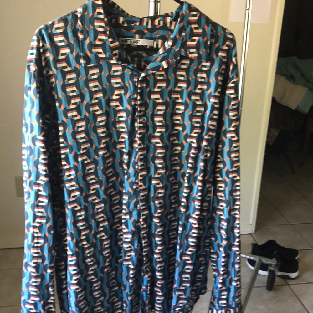 Geometric Mr. Turk button up